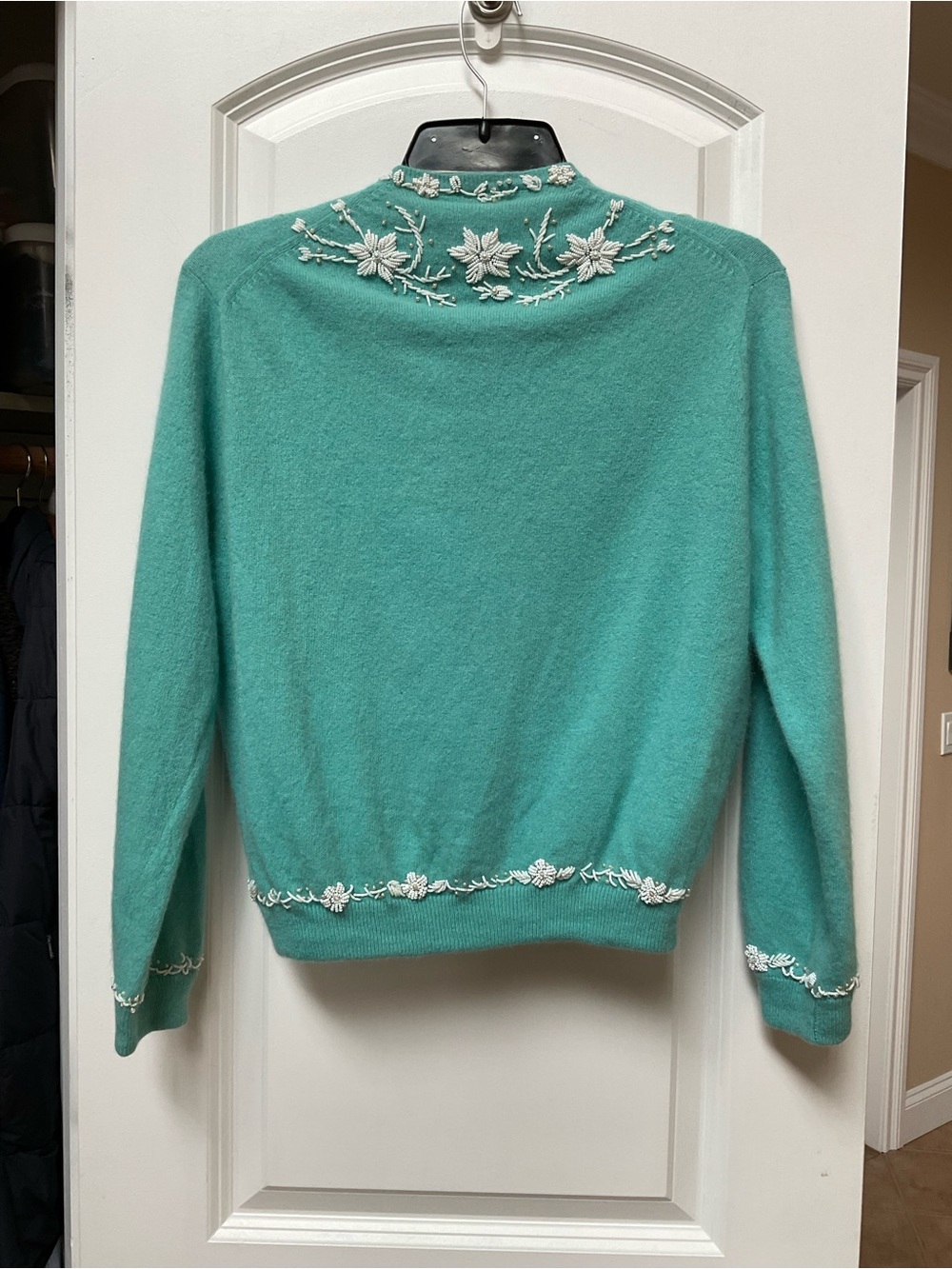 Vintage 50’s-60’s Glass Beaded Cardigan - Picture 2 of 15